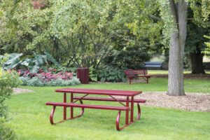 A table on a park